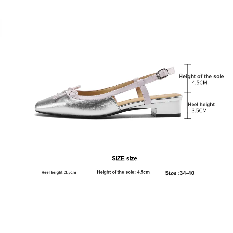 Safiya Strap Sandals 3.5cm Women's Silver-5