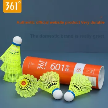 361° 601 Nylon Shuttlecock 6 Pack Nylon Shuttlecocks