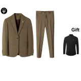 Khaki Two-Piece Set