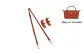 (Red) Shoulder Strap+[Perforated-Free]Set ([Top Grain Cow Leather])
