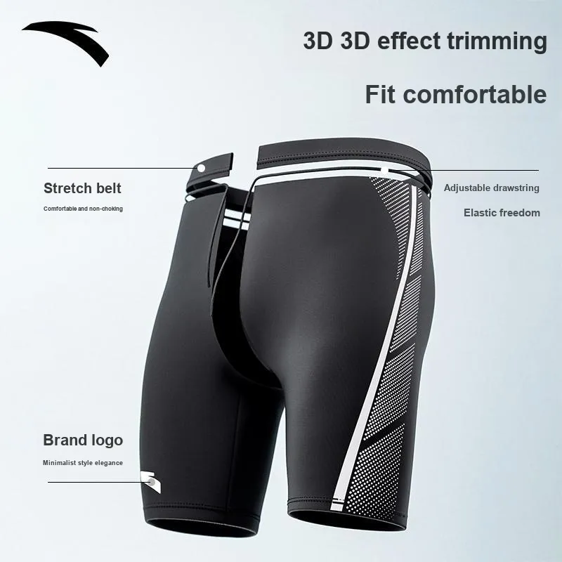 Anta Swimming Sets Polyamide Elastane Pool Men's Black-12