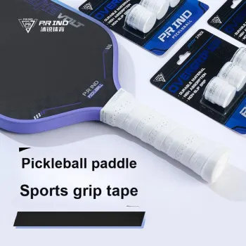 P.R IND Niche Racquet Sports PU Polyurethane Unisex White Pickleball Paddle Grip Tape