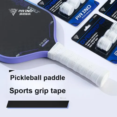 P.R IND Niche Racquet Sports PU Polyurethane Unisex White Pickleball Paddle Grip Tape