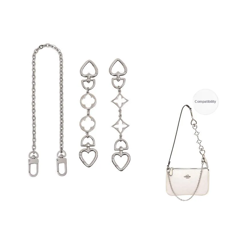 Gloya Metal Bag Accessory Women's Silver-12