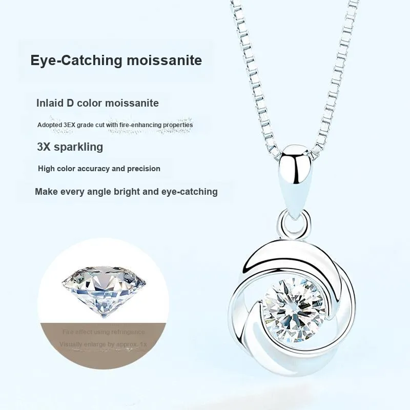 Rui Ge Mei S999 Fine Silver Necklaces Women's-2