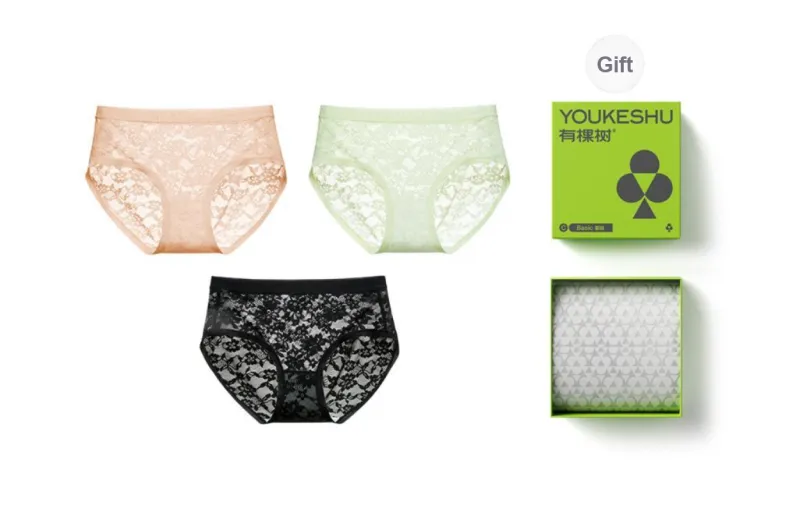 YOUKESHU Underpants Women's 3 Pack-5