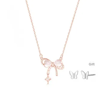 HAPPY BEAN Glass Cat Eye Necklaces Women's