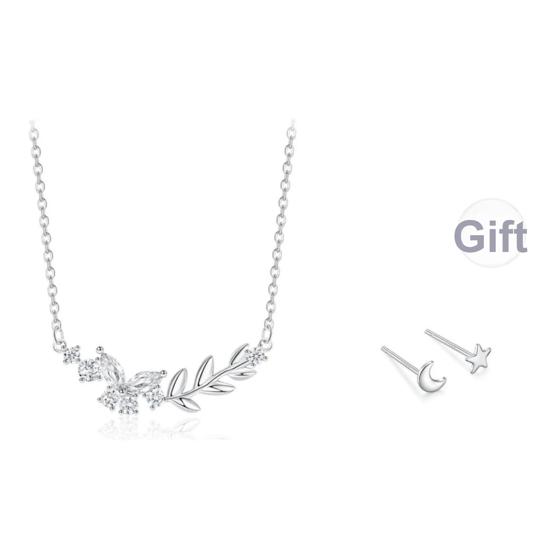 KOREET Sterling Silver Love Confession Anniversary Gift For Her Birthstone Necklace Women's