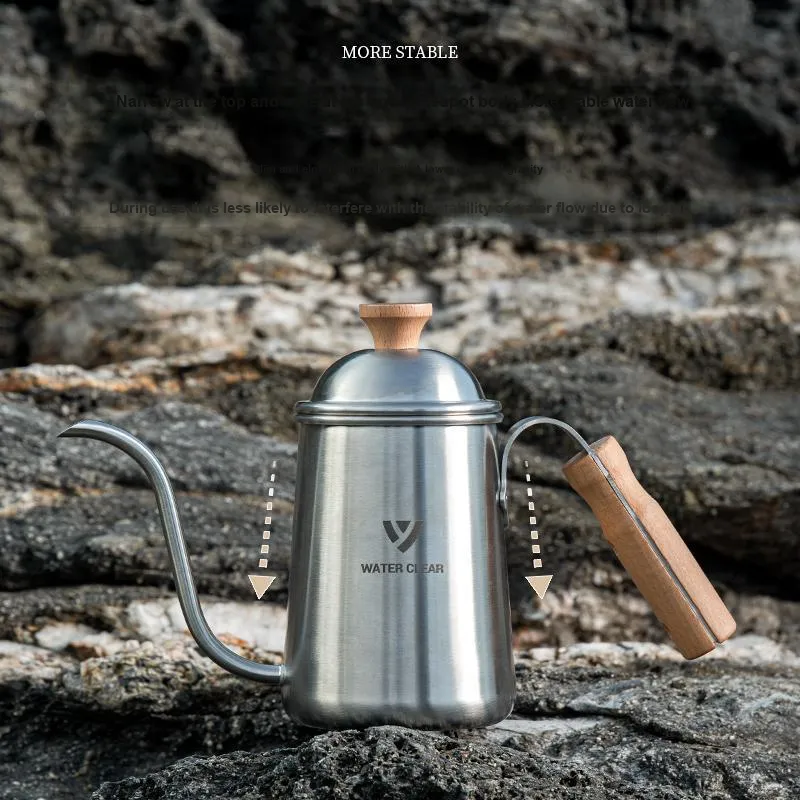 SERIESCLEAR Outdoor Water Equipment Outdoor Water Bottle Approx. 650ML 304 Stainless Steel 9.5*8.3*17cm-1