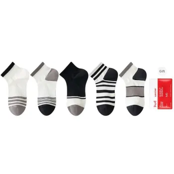 MIIOW Ankle Socks Men's Shopping Bag 5 Pack
