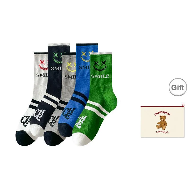 Caramella Mid-Calf Socks Men's Shopping Bag Combo Set-12