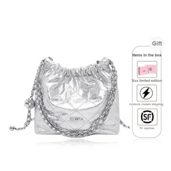 CASSILE Cow Leather Trash Bag Chain Shoulder Bag Crossbody Bag Women's Multicolor