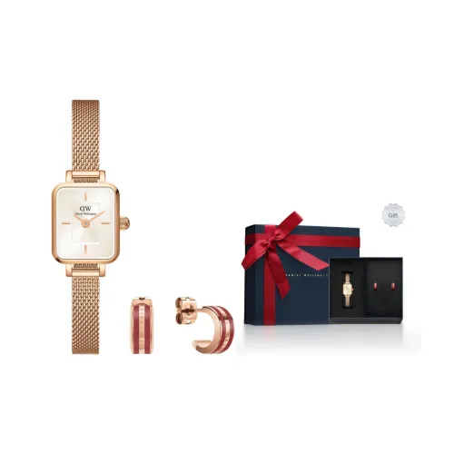 DW/DanielWellington Кварцевый Movement Женские Часы из коллекции QUADRO 18,2mm*15,4mm*6,3mm Золотой