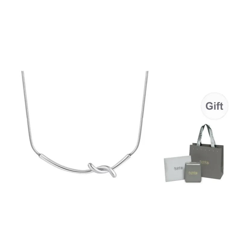 YPYN Alloy Necklaces Women's Silver-0