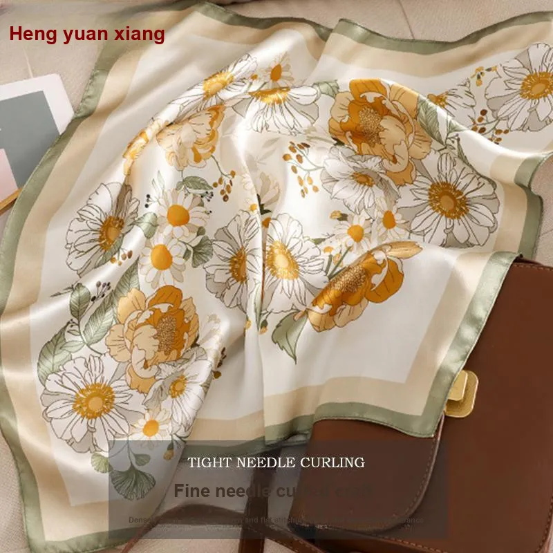 H YXIANG Silk Scarves Women's-8