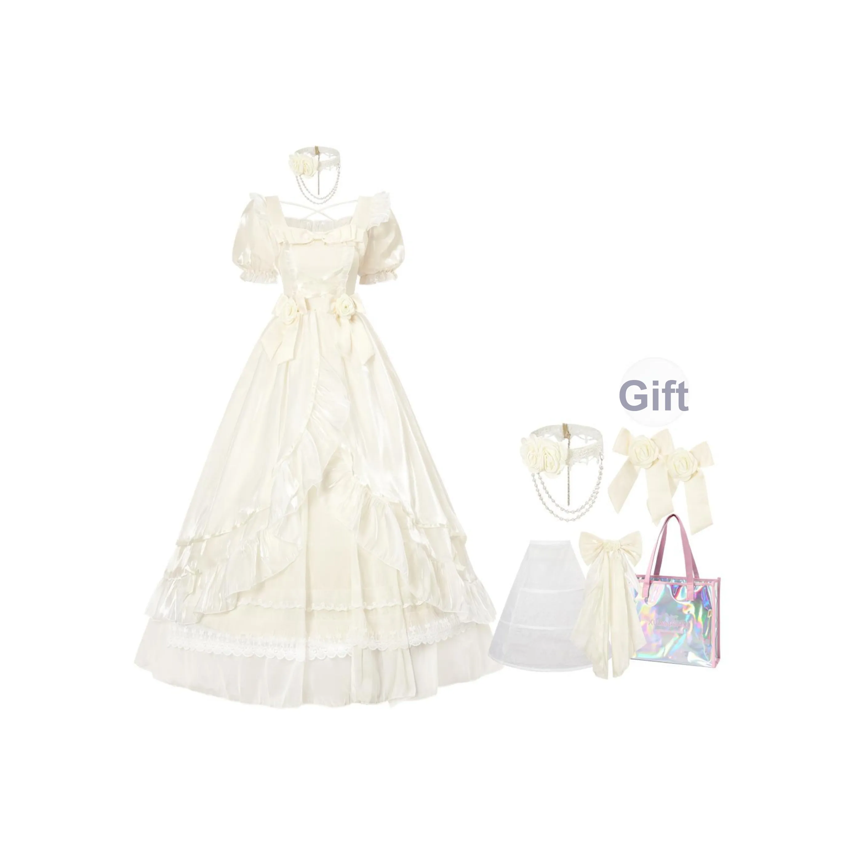 XUANSHU Короткий рукав Платье Женское