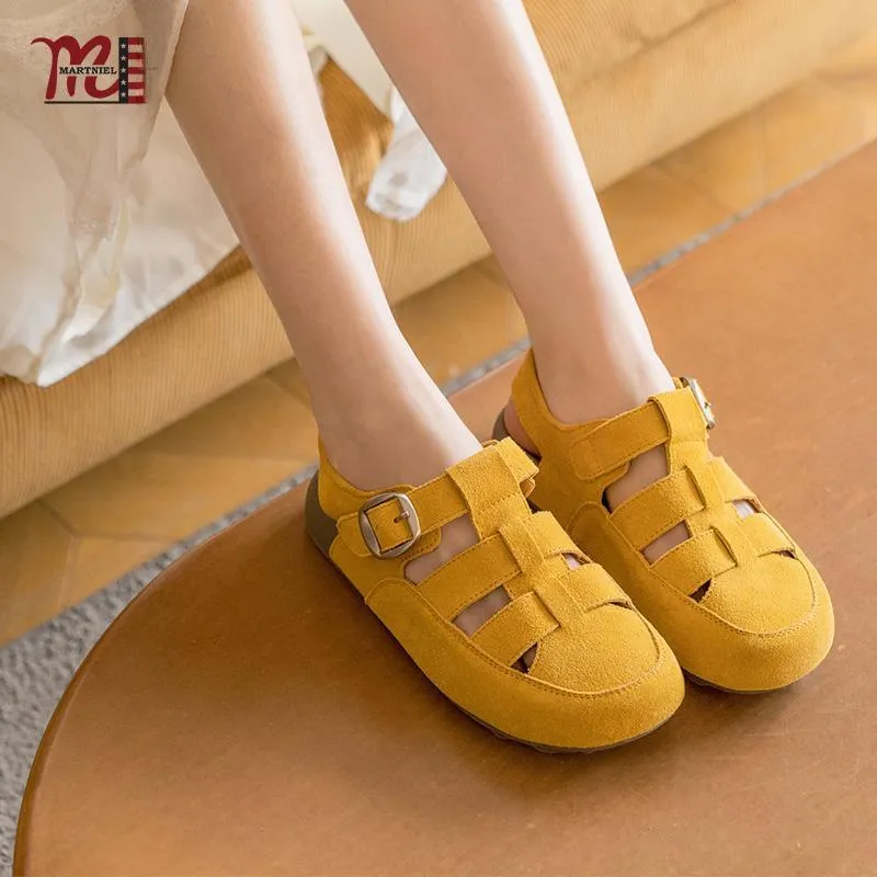 Martniel Roman Sandals Women's Earth Yellow-3