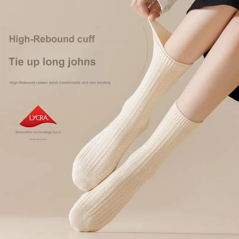 XXLLG Mid-Calf Socks Women's 3 Pack-4