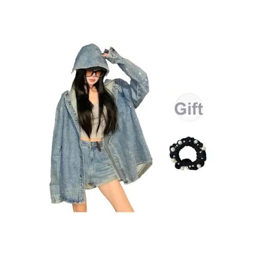 WUSHANSHAN Denim Jacket Women's