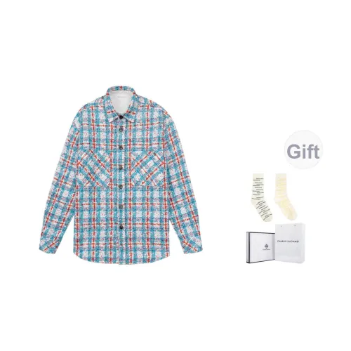 Charlie Luciano Рубашка Унисекс Синий Красный