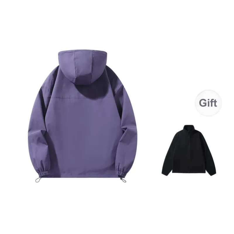 ROBINHOOD Water-Resistant Windproof Breathable Warm Water-Repellent Windbreaker Jacket Unisex-17