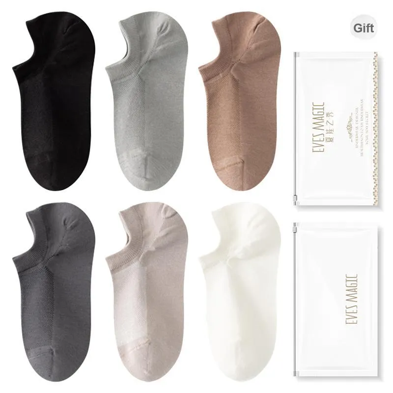 XIA.WA.ZHI.XIU No Show Socks Men's Shopping Bag 6 Pack-4