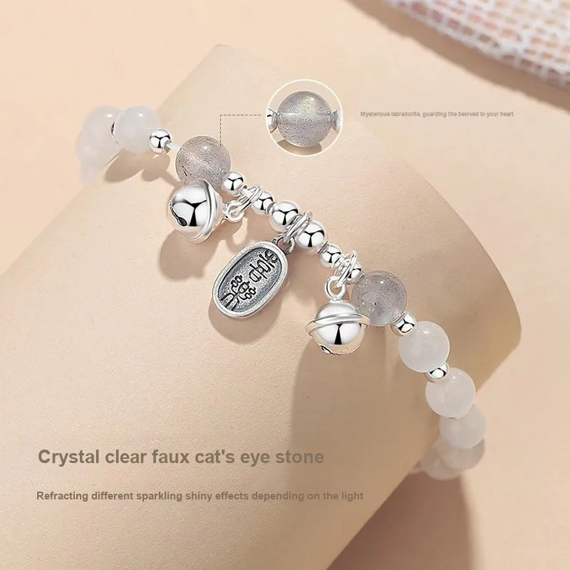 Regalrose Glass Cat Eye Bracelets Women's-3