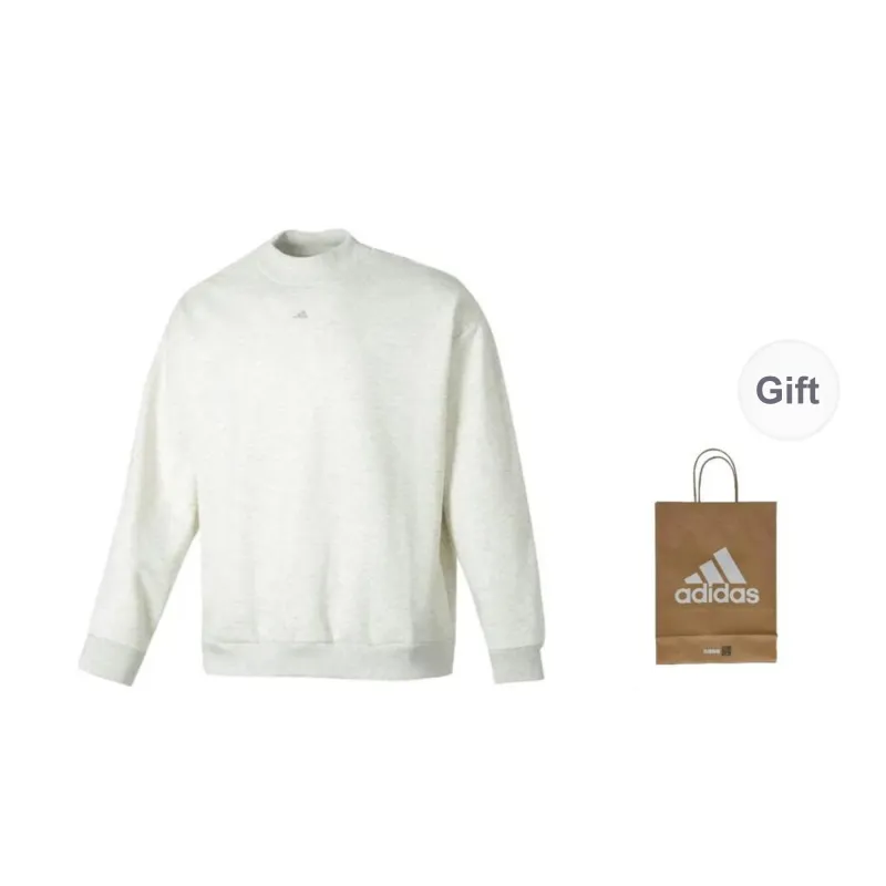 Adidas Sweatshirts Men Gray Sweatshirt+Shopping Bag-0