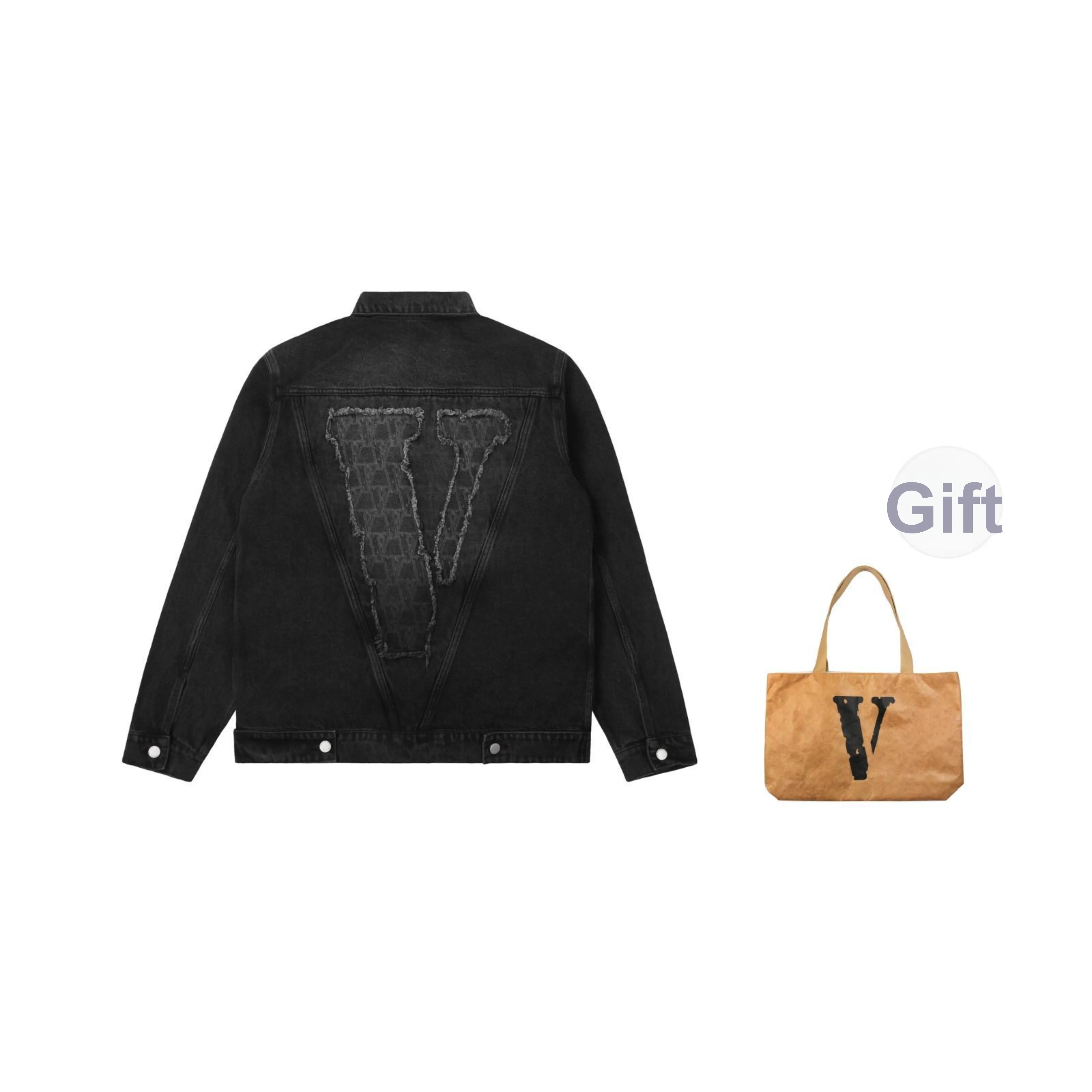 VLONE Big Logo Series Denim Jackets Unisex