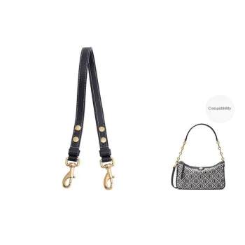 Leather Shoulder Strap Adjustable Bag Strap Accessories Bag Shoulder Strap Women's Marine Blue/Brown