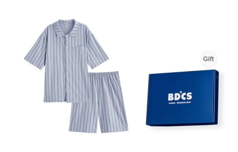 Peninsula City Pajama Set Men's Blue-0