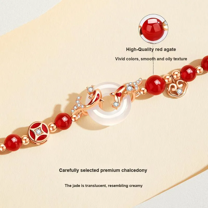 MOLADY Agate Jade Bracelets Women's-3