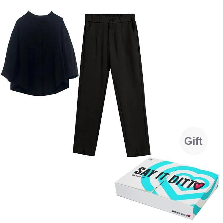 Yvetteclassic Shirt Matching Set Women's-14