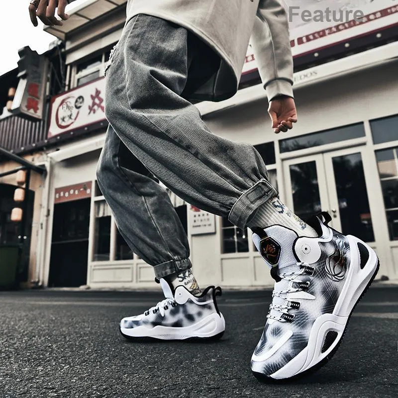 BIANSULONG Cushioning Anti-Slip And Wear-Resistant Support Balance Height Increasing High-Top Basketball Shoes Unisex-24