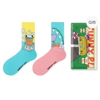 PL Mid Calf Socks Unisex 2 Pairs Of Gift Boxes