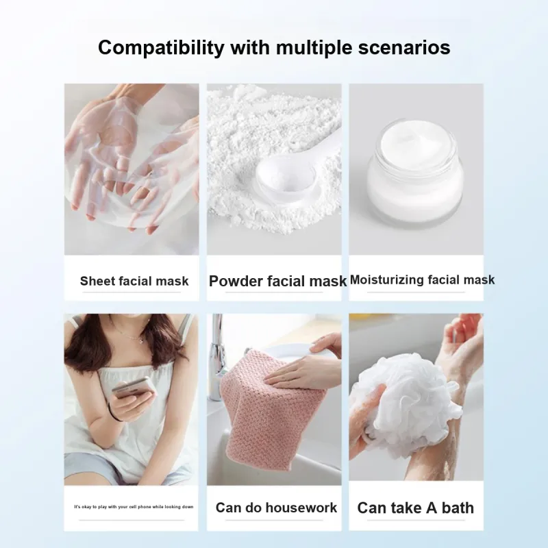 LMLTOP Thermal Therapy Facial Masks With Steam Facial Towels For Beauty Silicone Facial Mask-10