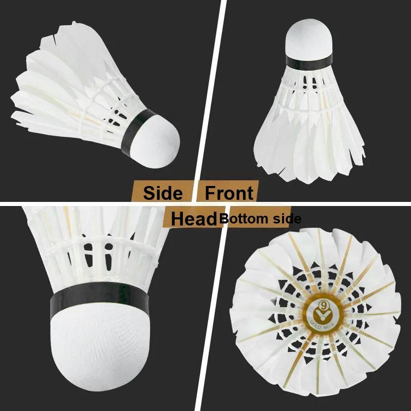 VICTOR Golden Collection Gold 9 12 Pack Duck Feather Middle Board Duck Feather Training, Competition Shuttlecocks-2
