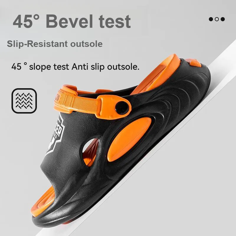 LUNNIFEIYA Sports Slippers For Men, Summer Outerwear, Car Sandals, Outdoor Beach Shoes, Men's Slippers-4