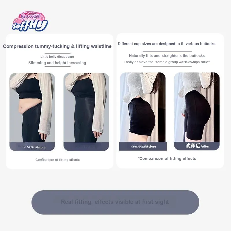 NUOMIAN Shapewear Bottom Safety Shorts Women's-2