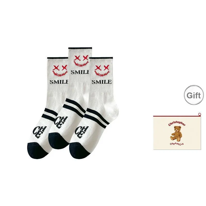 Caramella Mid-Calf Socks Men's Shopping Bag Combo Set-13