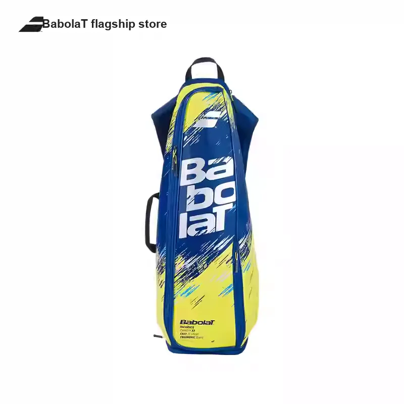 Babolat Badminton Racket Bags 4 Sticks Sporty Style Multipurpose Strap Blue/Green Unisex Independent Shoe Compartment-3