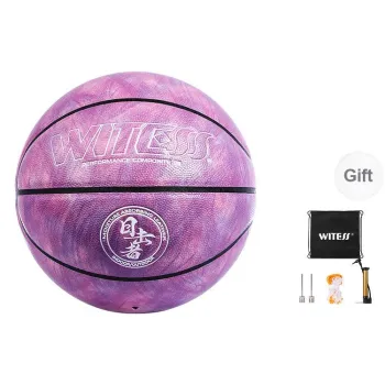 WITESS Eyewitness Series PU Basketball Dazzling Color Purple Size 7 Training Unisex