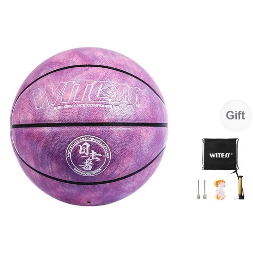 WITESS Eyewitness Series PU Basketball Dazzling Color Purple Size 7 Training Unisex