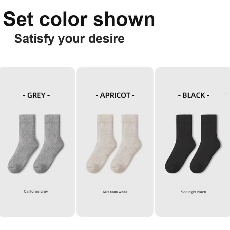 XIAOYEHEZI Mid Calf Socks Unisex 3 Pack-4
