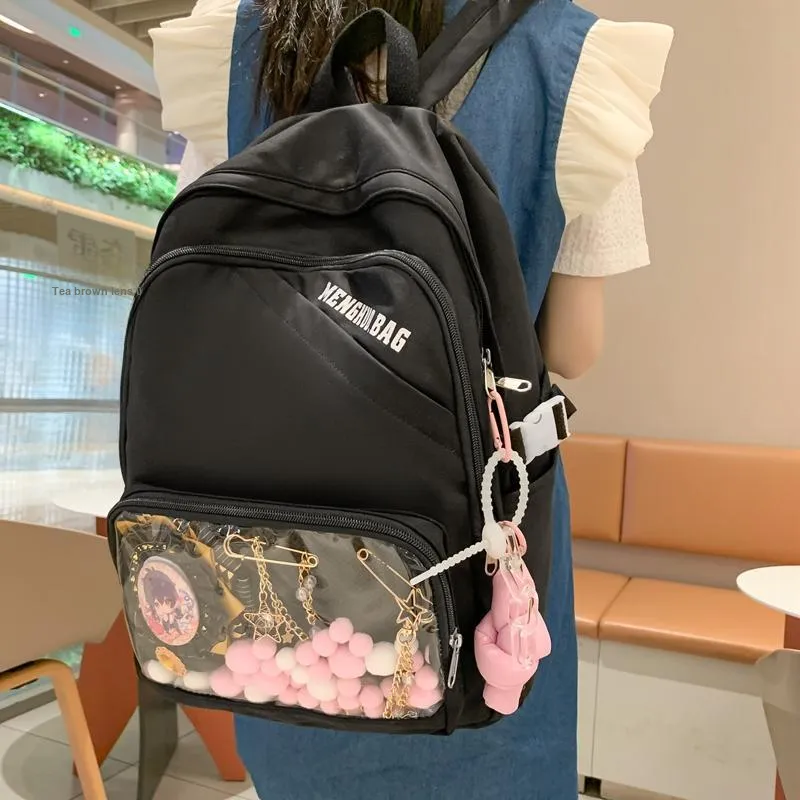 KAMLUI Nylon Backpack Regular Unisex Multicolor-10