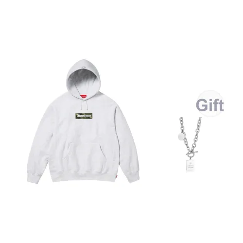Supreme FW23 Осенне-зимняя коллекция WEEK16 BOX LOGO Худи Унисекс Серый
