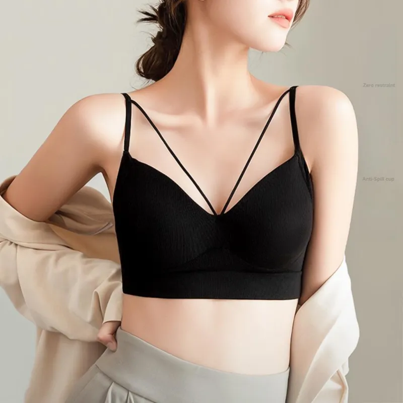 Red beans at home Women's Bras-5
