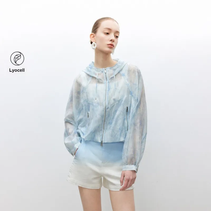 ONLY Cropped Coats Women's H3J Ili Tie Dye-2