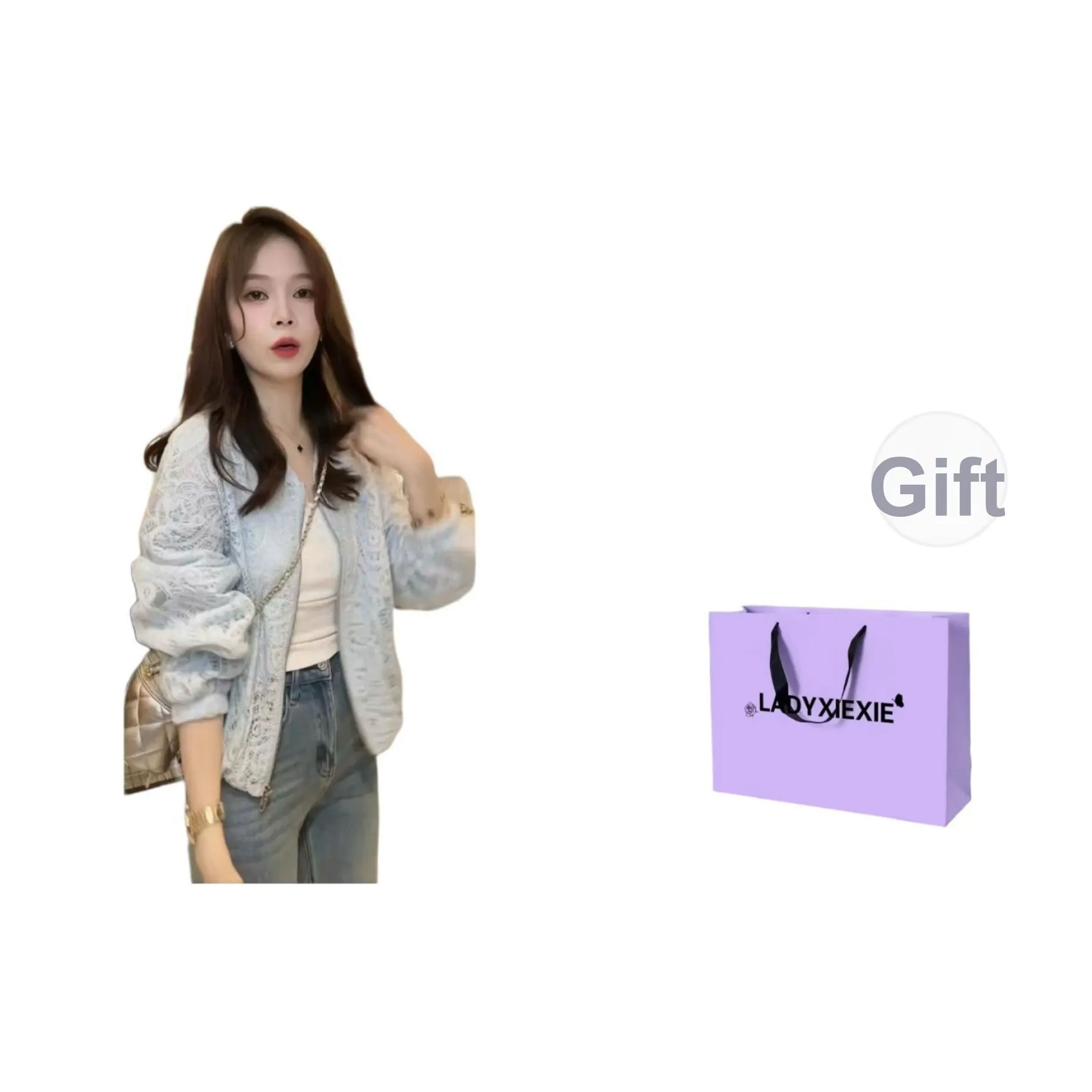 LADYXIEXIE Женские Шифоновые Рубашки