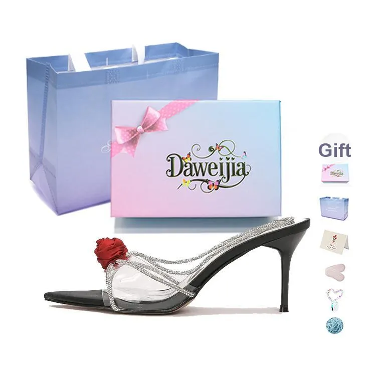 Dawei's House Rubber Sole Slip Resistant, Odor Resistant, Antibacterial Slide Slippers Women's Gift Box Set-10